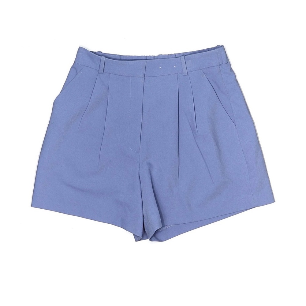 Abercrombie & Fitch Curve Love Sloane Tailored Blue Shorts